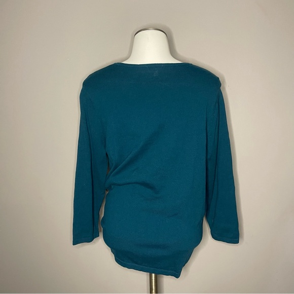 J. Jill Teal Sweater - Picture 2 of 4